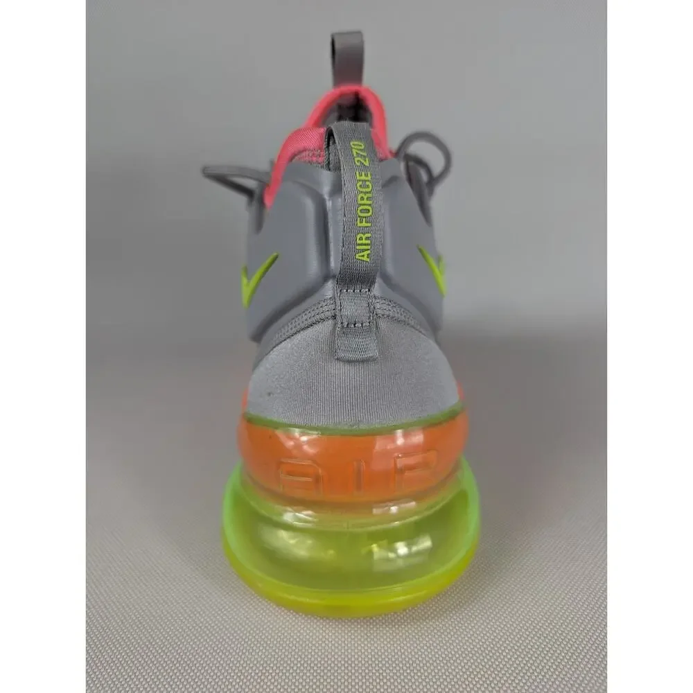 Nike Air Force 270 Sherbert Gray Orange Men’s Size 11.5 AH6772-007 WORN TWICE
